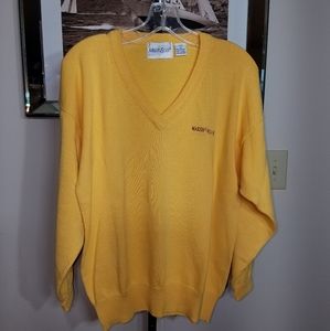 Mark Scot 100% Cotton Oversized Yellow Sweater Sz M